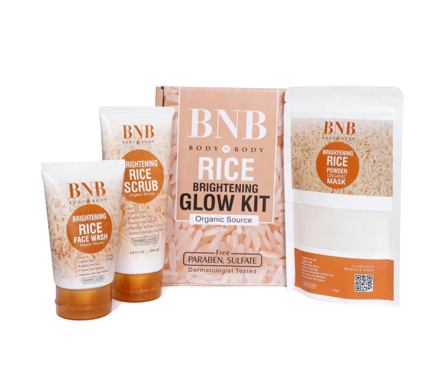Organic Rice Extract Whitening, Brightening and Glow Kit - BNB Glow Kit